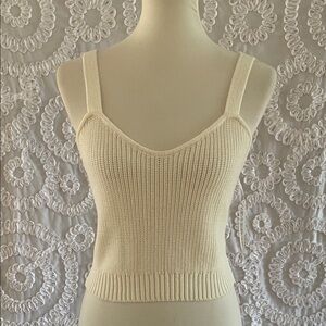 Z Supply Cream Color Knit Camisole sweater Top Tank